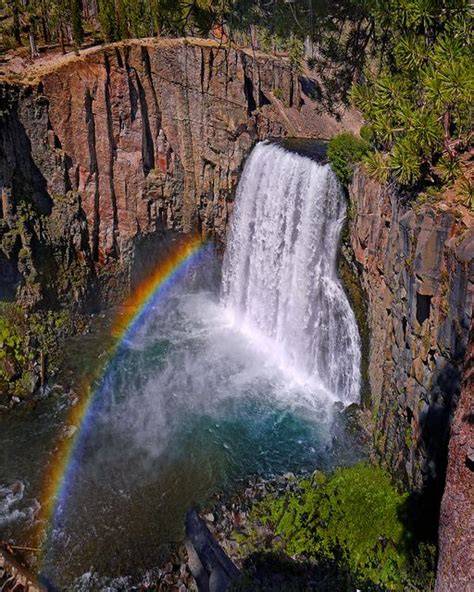 Unveiling Rainbow Falls Mammoth: Nature's Colorful Gem Open for Delight!