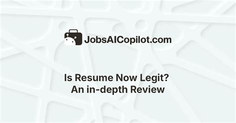 Is Resume Now Legit