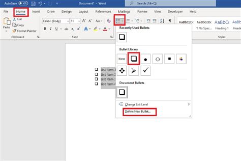 Is There Any Way to Create a Shortcut to Add an Interactive Checkbox in Word