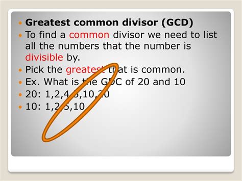 Is it possible to calculate the Greatest common divisor of a number 