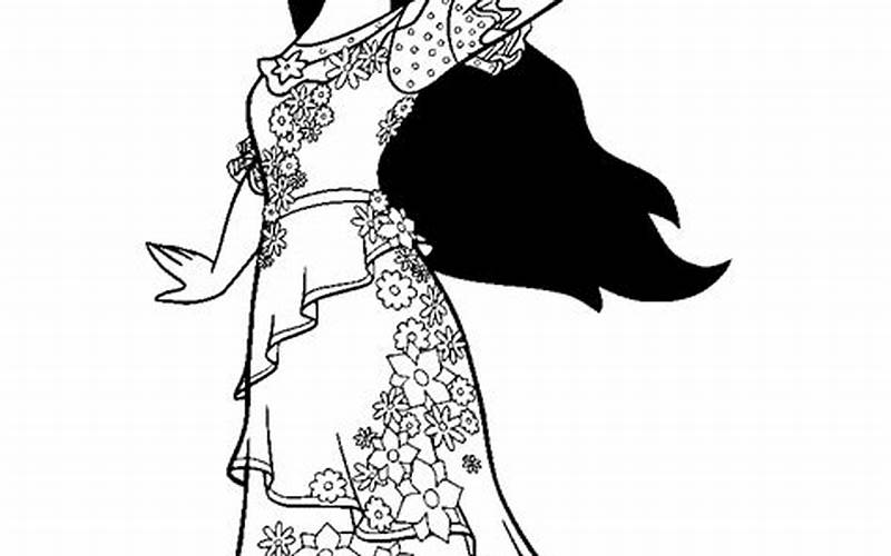 Isabella From Encanto Coloring Pages Printable