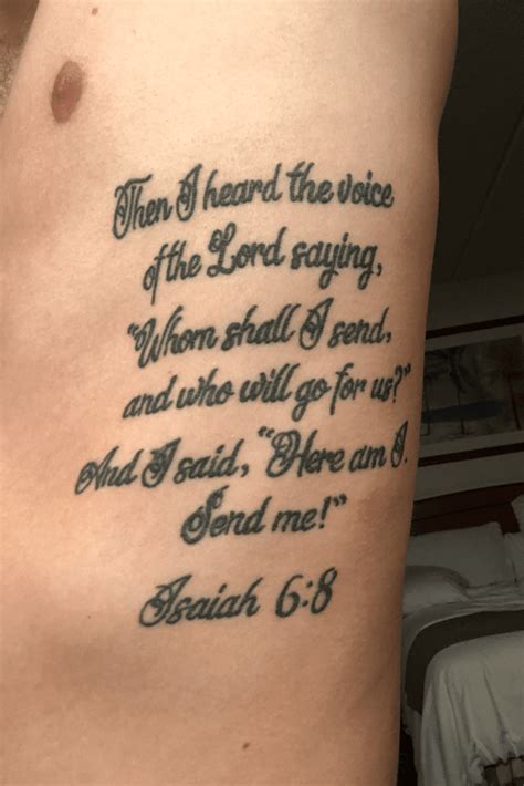 Isaiah 6 8 Tattoo