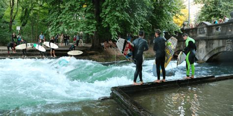 Isar river surfing