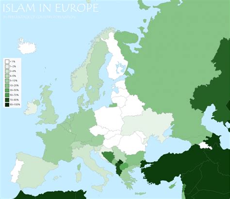 Islam Map Of Europe