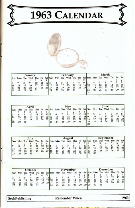 Islamic Calendar 1963