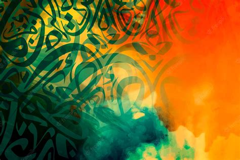 Islamic Calligraphy Background