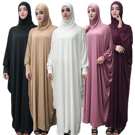 Women Muslim Overhead Jilbab Gown Hijab Abaya Prayer Farasha Robe