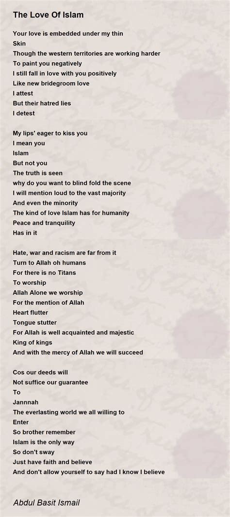 Islamic Love Poems