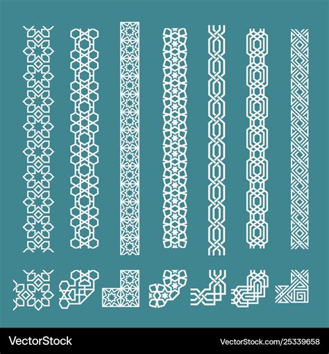 Islamic Ornament Border Vector