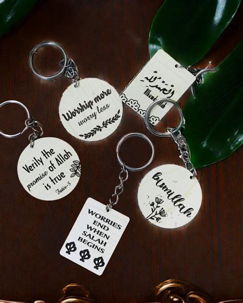 Islamic Quotes Keyring
