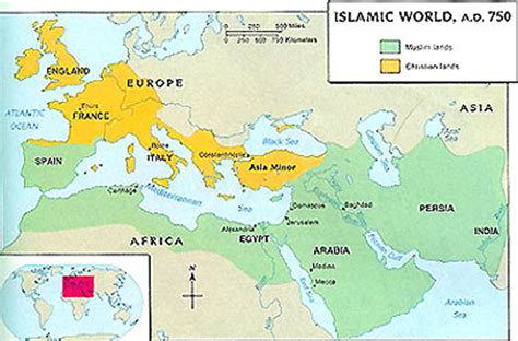 Islamic World By 750