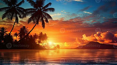 Island Reflection Sunset