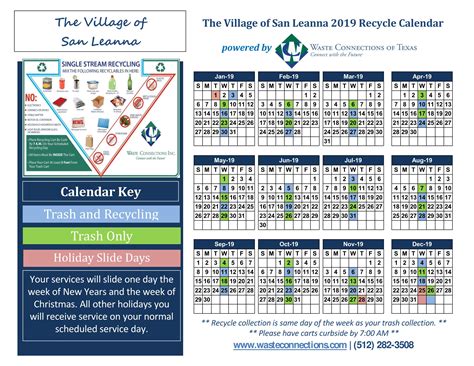 Islip Recycle Calendar