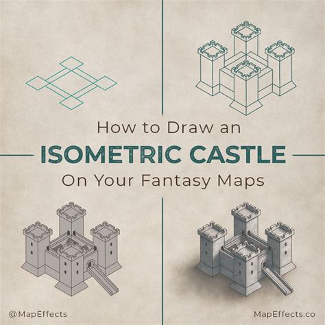 Isometric Castle Drawing