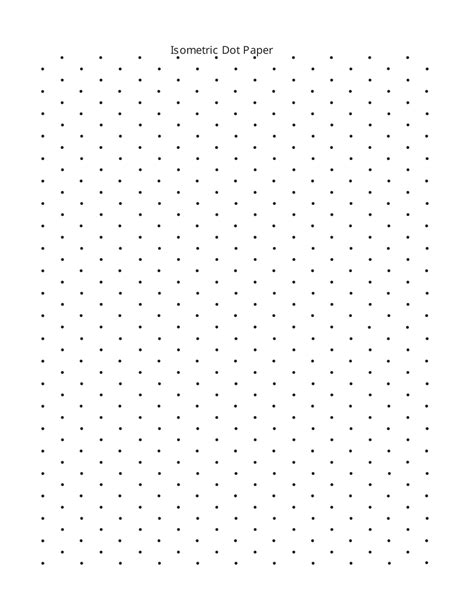 Isometric Dot Paper Printable Free