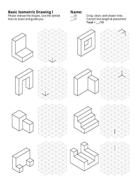 Isometric Drawing Practice Exercises: Step-by-Step Guide