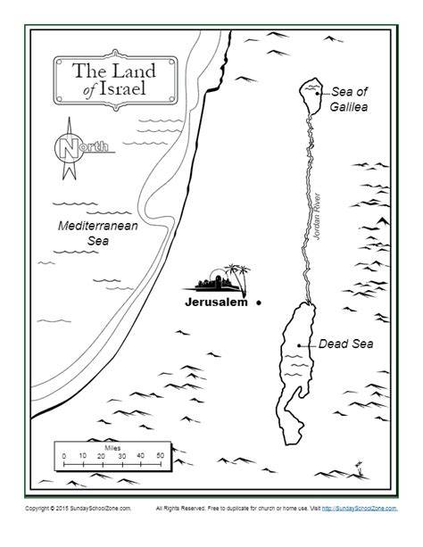Israel Map Coloring Page