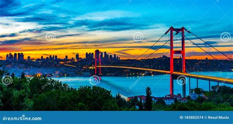 Istanbul sunset view