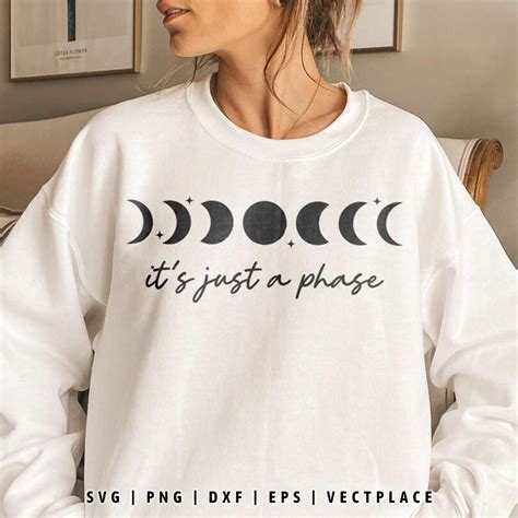 Download It's Just a Phase Svg, Moon Phases... Files DXF Files