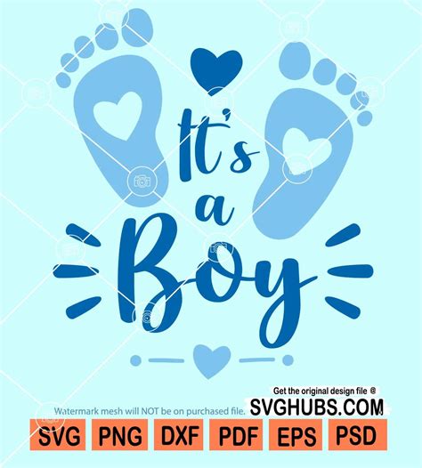 Download It's a Boy SVG, Baby Boy SVG... Printable
