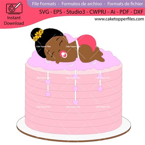 Download It's a Girl Cake Topper Files DXF Files