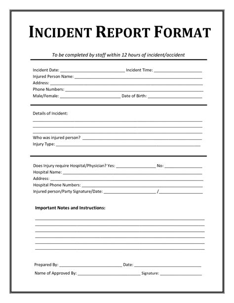 It Incident Report Template – Colona.rsd7 For Incident Report Template