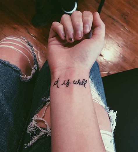 It Is Well Tattoo