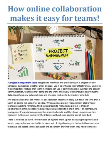 It Makes Collaboration Dead Easy