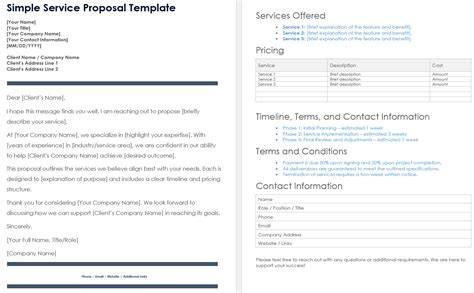 It Services Proposal Template Free
