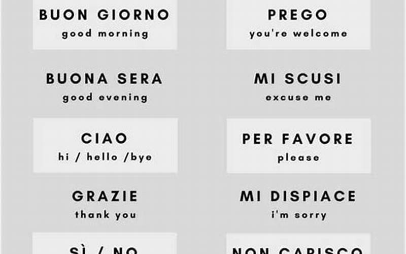Italian Phrases