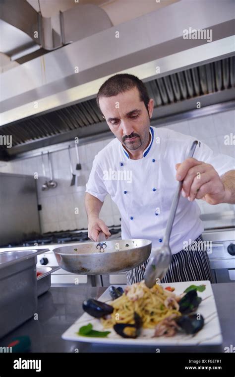 Italian Chef Preparing Food