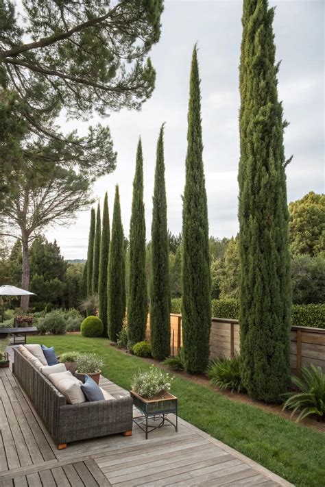 Italian Cypress Tree Backyard