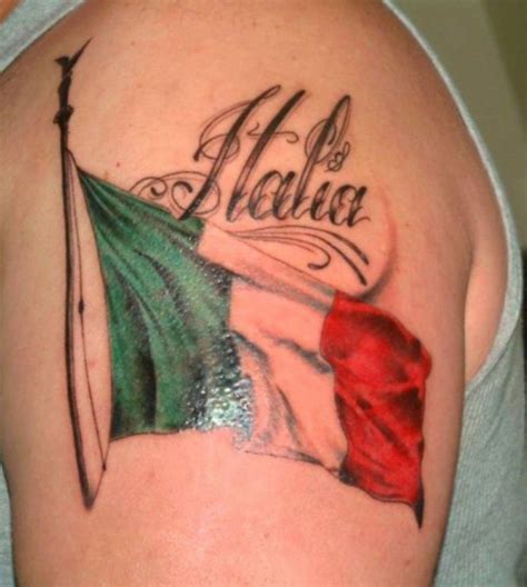 40 Italian Flag Tattoo Ideas For Men Italy Designs