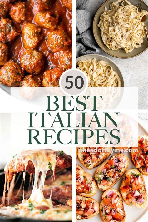 Italian Food Recipes List