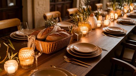 Italian dinner table