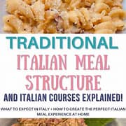 Italian Meal Structure