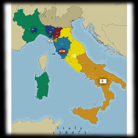 Italy Map Before Unification