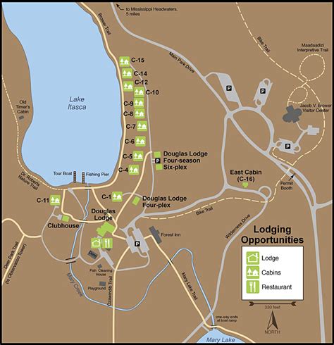 Itasca State Park Trail Map Printable Map