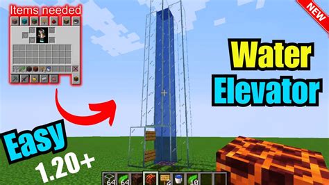 Items Required to Make a Water Elevator