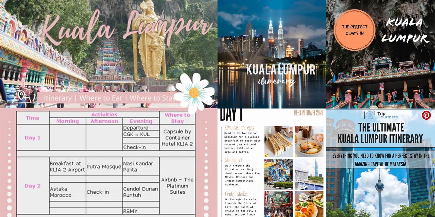 Itinerary Kuala Lumpur 5 Hari