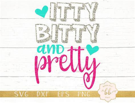 Download Itty Bitty Pretty SVG File - SVG Design Commercial Use DXF Files
