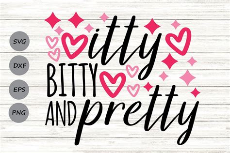 Download Itty Bitty Pretty SVG File - SVG Design Creativefabrica DXF Files