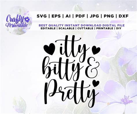 Download Itty Bitty Pretty SVG File - SVG Design Files