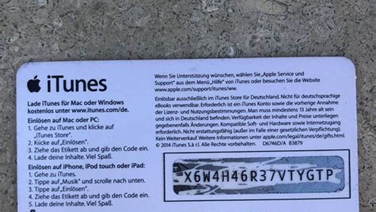 Itunes Gift Card Free Code 2024