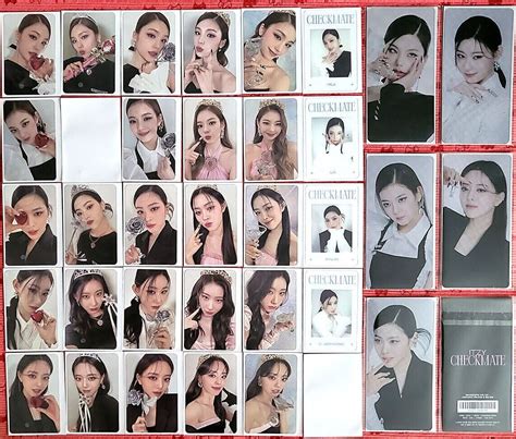 Itzy Checkmate Photocard Template