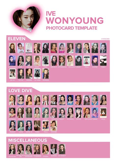 Ive Photocard Template