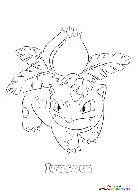 Ivysaur Coloring Page