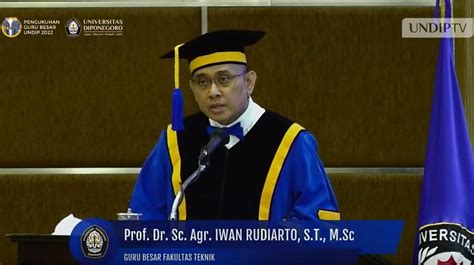 Iwan Rudiarto Guru Besar FT UNDIP: Kembangkan Multi-Fungsionalitas dan