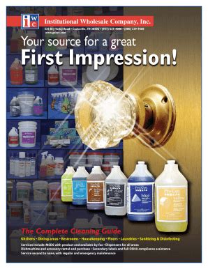 Iwc Food Service Catalog