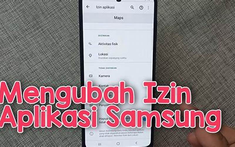 Izin Aplikasi Samsung